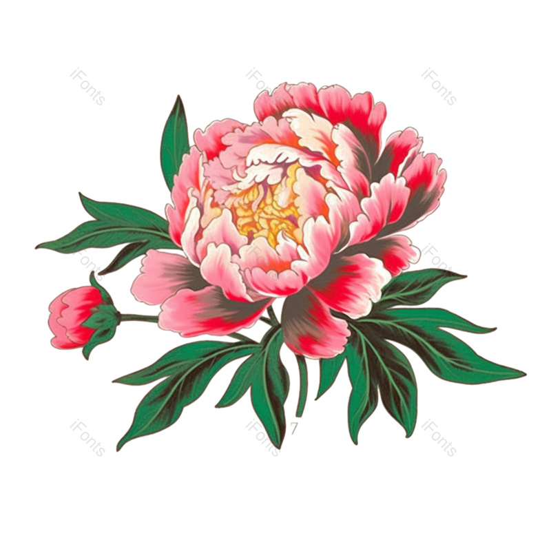 鲜花背景图片,鲜花边框元素,PNG,免抠素材